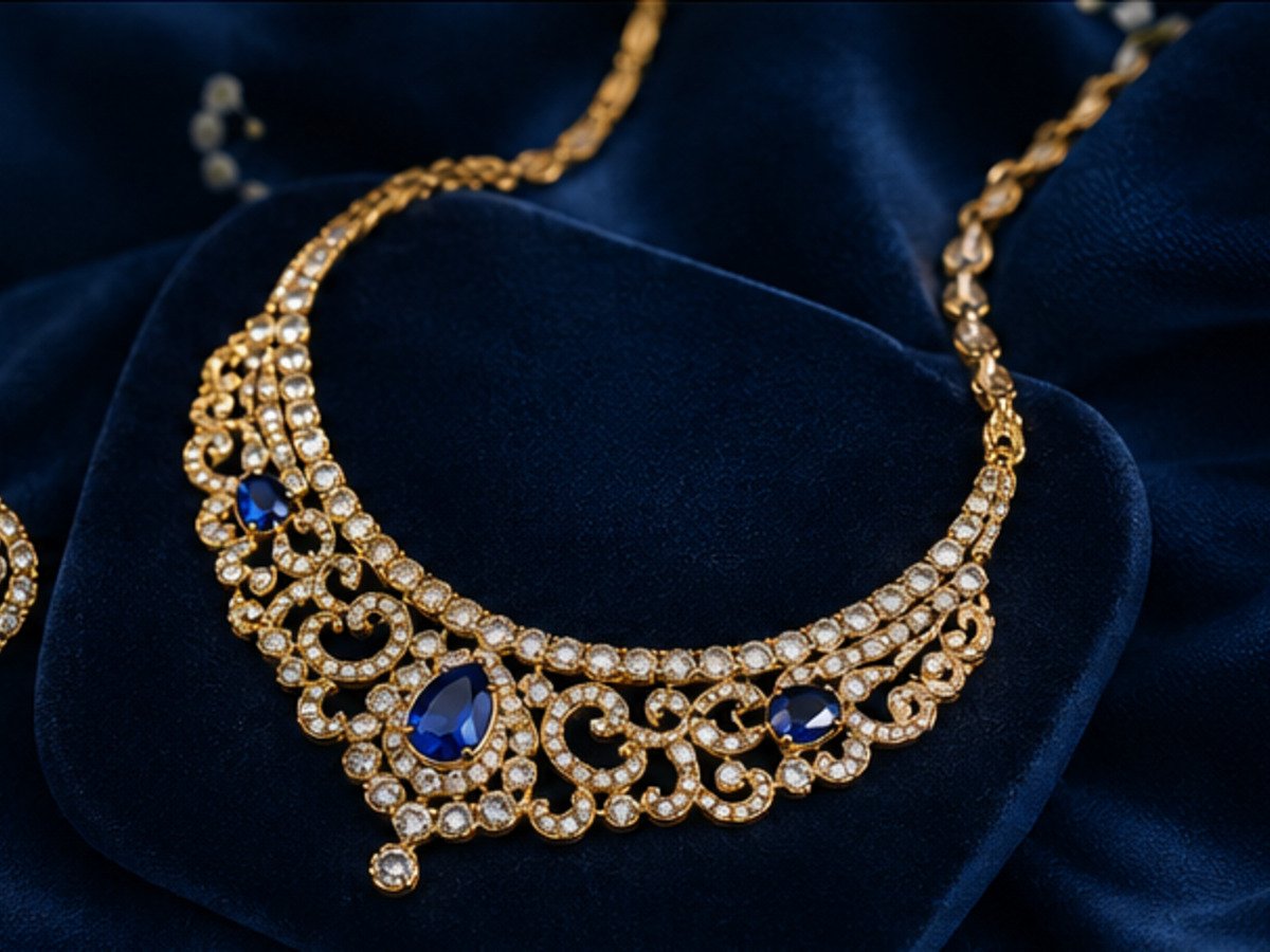 Golden Necklace Detail